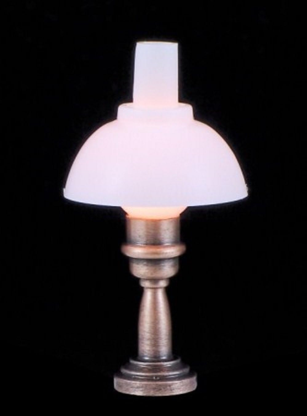 Melody Jane Dollhouse Copper Oil Table Lamp Miniature 1:24 Electric Lighting