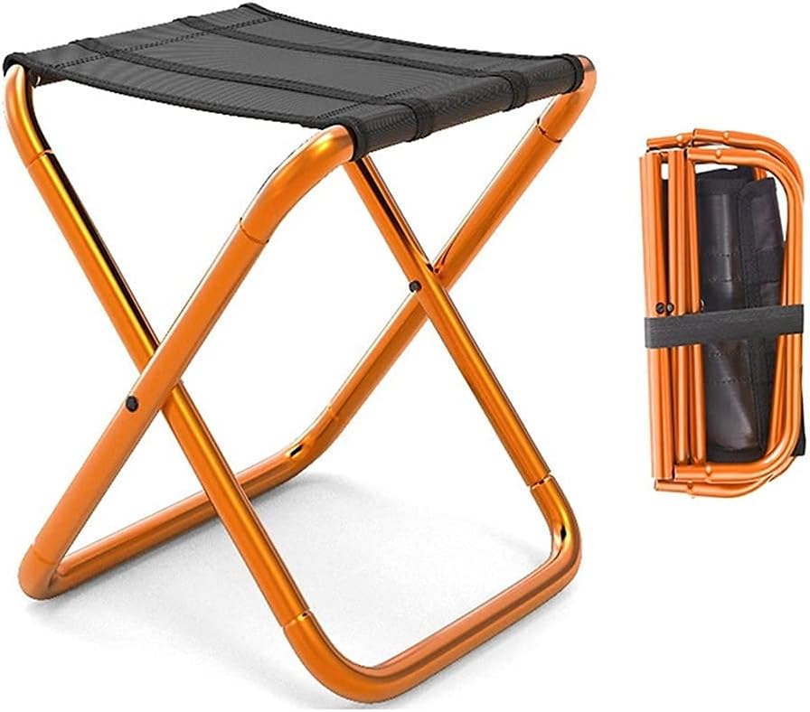 Small Fishing Stool, Lightweight Aluminum Beach Seat Outdoor Camping