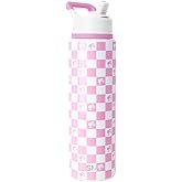 Simple Modern Summit Water Bottle with Straw Lid | Barbie 30oz Leak Proof Stainless Steel Insulated Cup | Gifts for Her | Barbie Checkmate