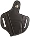 Barsony New Black Leather Pancake Holster for 380 and Small 9mm 40 45