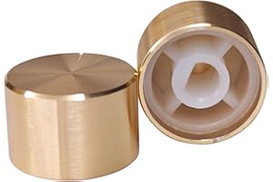 ROZELLA HOME Suitable for TM680/KT68/GK68 Upgrade Knob 2 PCs Pack, Aluminum Alloy, Upscale Electroplating, Mechanical Keyboard Upgrade Accessories(Champagne Gold)