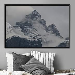 signwin Framed Canvas Wall Art Snow Mountain Cool...