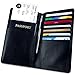 Beurling Leather Travel Wallet & Passport Holder - RFID Blocking Case Cover - Securely Holds Passport, Business Cards, Credit Cards, Boarding Passes & Notes - Bourke Model