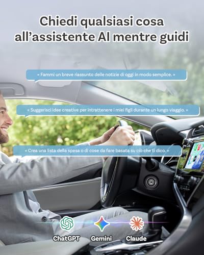 OTTOCAST 2 in 1 Wireless CarPlay and Android Car Adapter, Mini Nova 2026 Ultra-Compact Wireless Adapter, Supports ChatGPT Gemini (iOS 26.3+), Plug & Play for Car with CarPlay/Android Car Wired