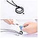 Hearbeingt Cremation Jewelry Urn Necklace for Ashes for Women Men, Circle of Life Eternity Memorial Pendant Ash Jewelry, Black