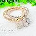 Long Way 3-Pcs Gold Silver Rose Gold Plated Chain Bracelet Austrian Crystal Ball Charm Bracelet For Women