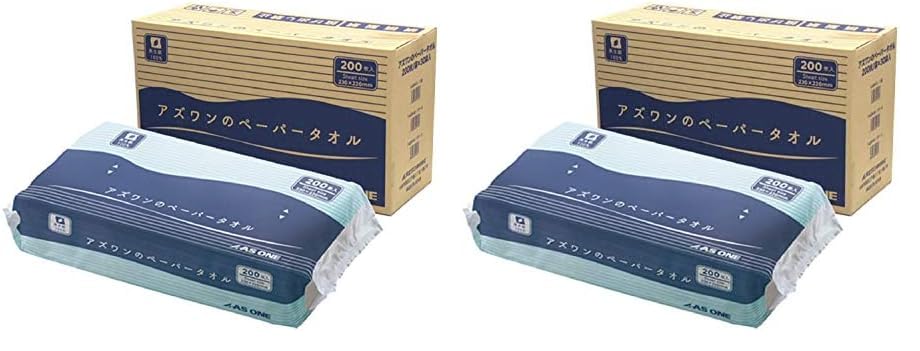 アズワンのペーパータオル 1ケース(200枚/袋×30袋入)/7-6200-02 (× 2) の商品画像