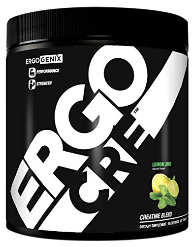 ErgoGenix ErgoCRE Designer Creatine Blend 5 forms Creapure Muscle Building - 60 servings - Lemon Lime Flavor