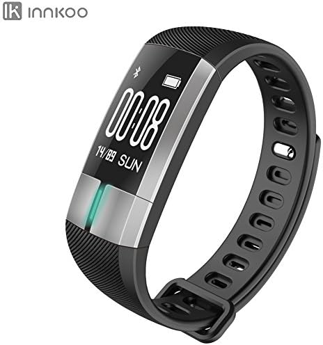 ECG + PPG Electrocardiogram &amp; Heart Rate &amp; Blood Pressure Fitness Tracker Watch, InnKoo G2 Waterproof Activity Monitor Steps Calories Counter Smart Bracelet Wristband Sports Band Sleep Tracker