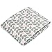 Kushies Baby Fitted Bassinet Sheet, Grey Petal