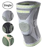 Velpeau Knee Brace - Best Knee Support with Patella Gel Pads & Side Stabilizers - Compressive Stabilized Sleeve of The Knee, Provides Relief of Pain, Weak, Swollen & Injured Knees - Gray, Large