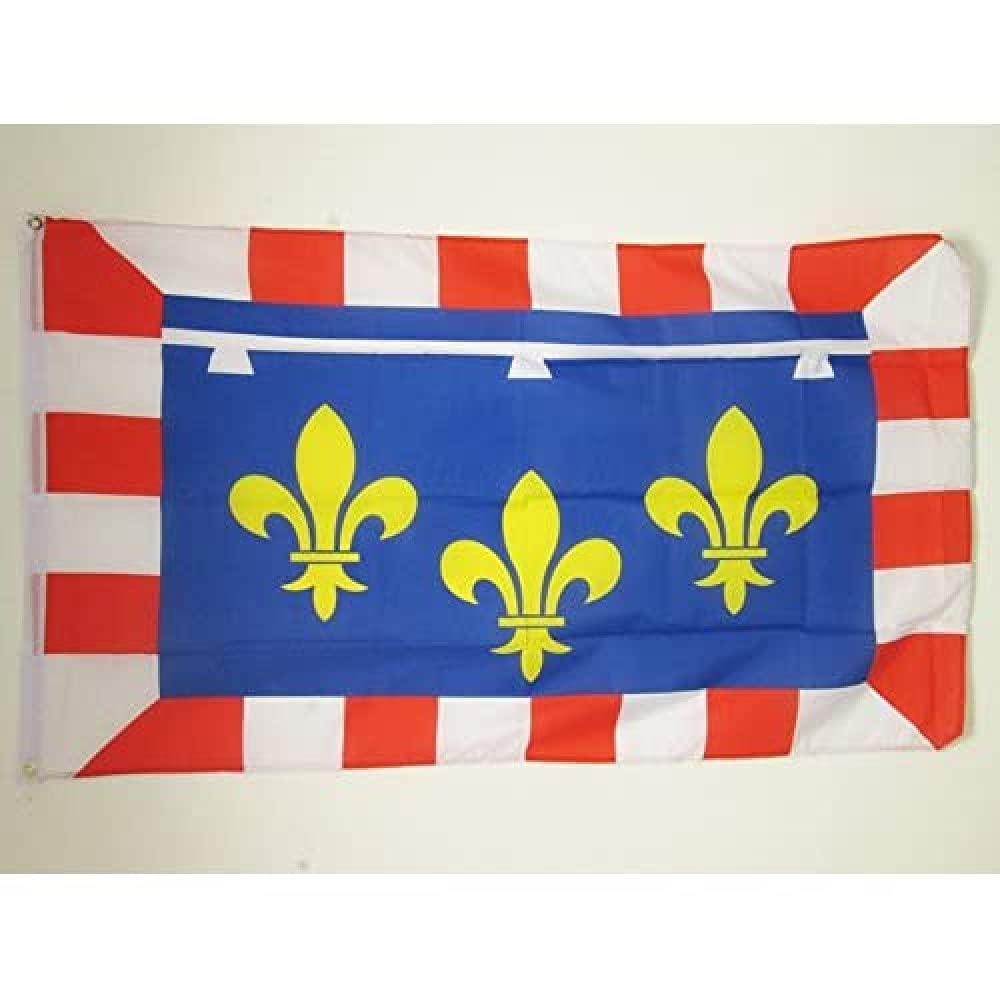 AZ FLAG - Centre Flag - 3x5 Ft - 100D Polyester French Region Of Centre Banner with Two Metal Grommets - Fade Resistant - Vivid Colors - 3' x 5' Feet - 150x90 Cm — image 1