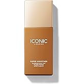 ICONIC LONDON Super Smoother Blurring Skin Tint | Light to Medium Coverage, Hydrating, Ultra-Lightweight Tinted Moisturizer, Cruelty-Free, Vegan Makeup