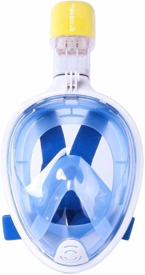 Download Amazon Com Freewell Full Face Easy Snorkeling Mask With Gopro Mount Blue Small Medium Sports Outdoors PSD Mockup Templates