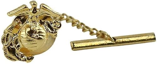US Marine Corps 24k Gold Emblem Tie Tac by Vanguard Jewelry
