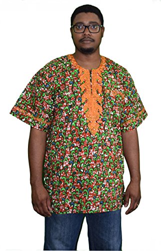 Authentic African Ankara Dashiki- Good Luck