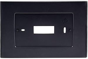 CAMGJORT SA5B Wall Plate for Sen si Touch Wi-Fi Thermostat ST75,Black(1 PACK)