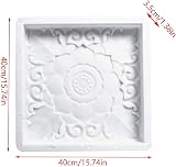 Wedhapy Square Garden Paving Mould Concrete Stepping Stone Path Maker 40cm view 2