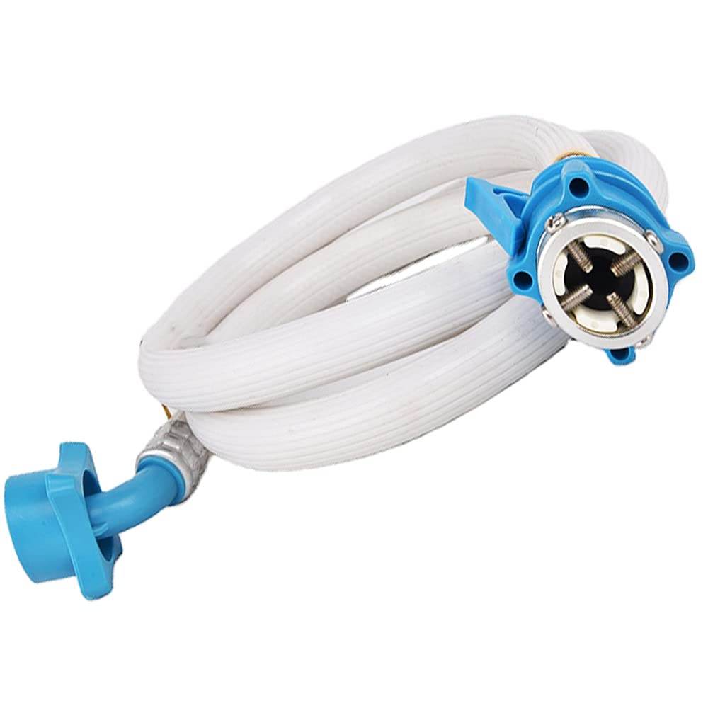 MLD 2 Mtr automatic washing machine with Tap Adaptor Water pipe inlet Flexible hose pipe front