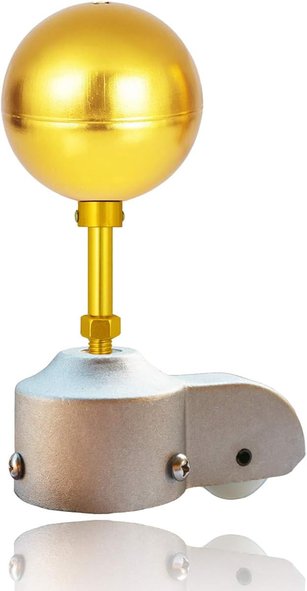 EKEV Flagpole Truck Pulley and Gold Anodized Top Ball