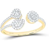 Jewels By Lux 14K Yellow Or White Gold 1/3Cttw Natural Diamond Nk Fashion Ring