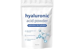 AXNZP Hyaluronic Acid Powder, Hydration Elasticity Firming Skin Low Molecular Weight Organic Hyaluronic Acid Face Serum Powder.