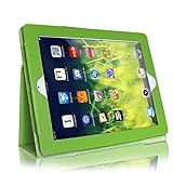Case for iPad 2 3 4, GARUNK Litchi Pattern Leather Stand Case Cover for Apple iPad 2/3/4 iPad 2nd 3rd 4th Genernation 9.7 inch (Green)