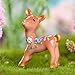 Flameer Miniature Garden Decor - 10 pcs Cute Deer Figurines Miniatures Fairy Garden Crafts Decoration Accessories