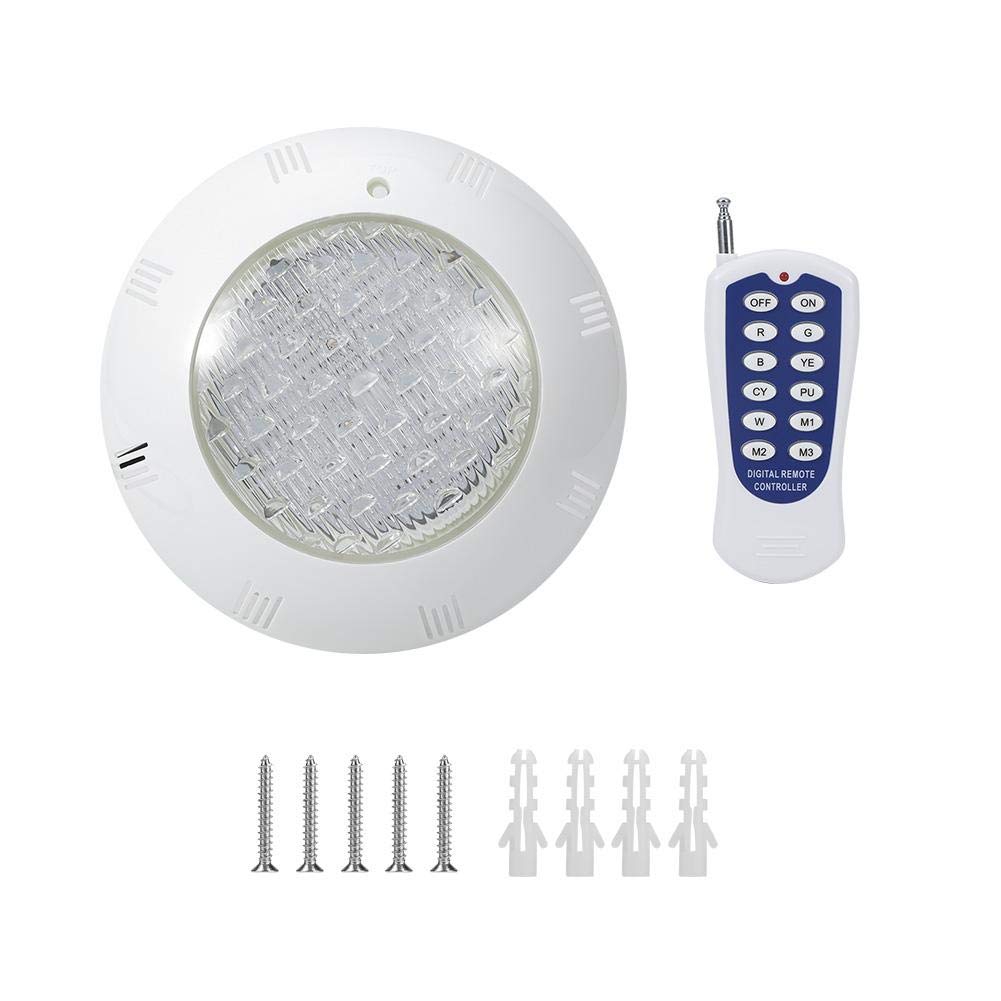 Caredy Underwater Light 15W Ac12V Led White Light Underwater Light Ip68 Waterproof Rgb Swimming Pool Lighting Fountain Lights Led Submersible Swimming Pool Lights Underwater Pond Lighting (RGB)