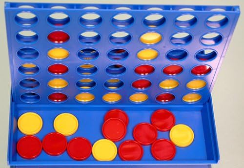 Strategy Game Link Four Counters In a Row Connect-4 Style Pocket Travel Game