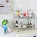 HOMFA Under Sink Expandable Cabinet Organizer Storage Rack Kitchen and Bath Multipurpose Tidy Stacking Shelf 2 Tier