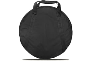 Vaguelly 20 Inch Cymbal Gig Bag with Carry Handle Double- layer Round Cymbal Storage Case, Dust- proof and