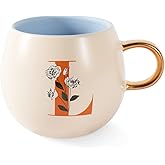 FRINGE STUDIO Floral L Stoneware Mug, 14 fl oz, Cream (428038)