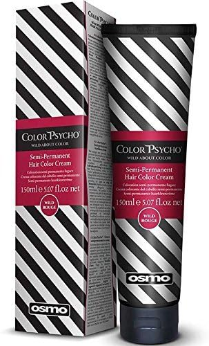 Color Psycho Tamer Semi-Permanent Hair Color Cream, Wild Rouge 150 ml by Color Psycho