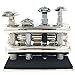 Parker Double Edge Razor Stand - Solid Brass with Mirror Chrome Finish -Holds 4 Razors - Parker Stand with Padded Base - Excellent Storage for Long Handled Double Edge Safety Razors
