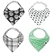 Parker Baby Co. Bandana Drool (Pack of 4) Baby Bibs for Boys, Girls, Unisex - Denver Set