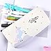 Pen Pencil Case Durable Stationery Multifunction PU Cosmetic Makeup Pouch Bag,Cute Unicorn Design,Set of 4