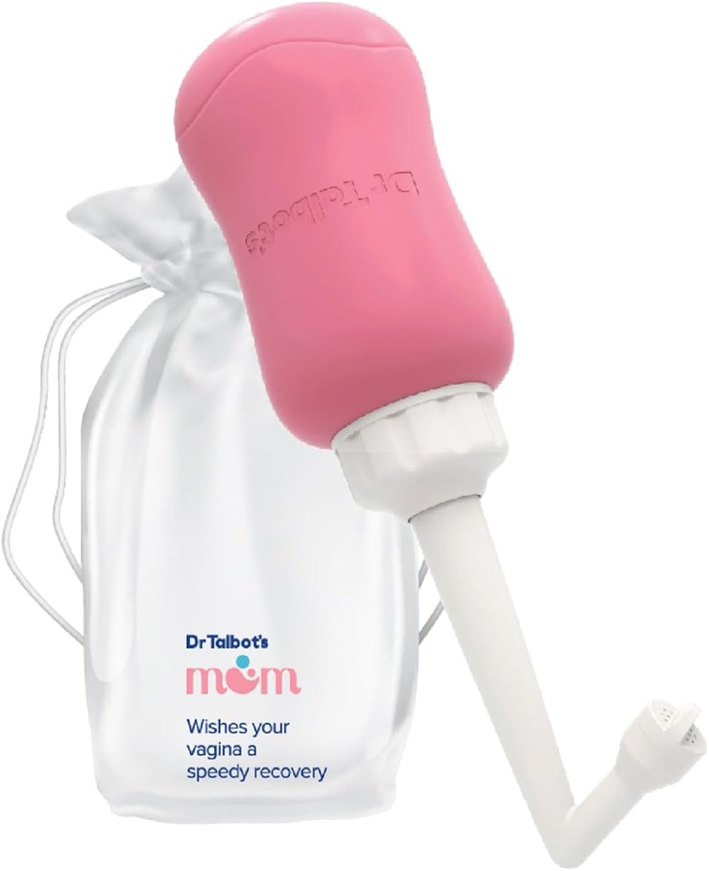 Dr. Talbot's Mom Postpartum Peri Bottle with Carry Bag - Silicone