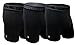 Spyder Men's Performance Mesh Boxer Briefs Sports Underwear 3 Pack (Black, Medium)
