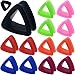 (1 Pair ONLY) Triangle Flexible Silicone Flesh tunnel Ear Gauge Plug Size Available 6g (4mm) to 1