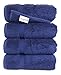 SALBAKOS - Premium 4 Piece Bath Towel Set, Made with 100% Turkish Cotton, Quick Drying, Highly Absorbent & Comfy Towels for Spa & Hotel | 27