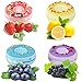 Bath Bombs Gift Set Donut 4pcs Bath Fizzies Donut Bath Salt 4 Fruits Fizzies Spa Bomb Handmade Natural Essential Oils Whitening Moisturize Dry Skin Relaxation Valentine's Day Gift