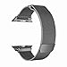 Walcase for Apple Watch Band 42mm, Fully Magnetic Clasp Mesh Milanese Loop Stainless Steel iWatch Band for Apple Watch Series 3 2 1 Sport and Edition (Space Gray)