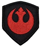 Rebel Alliance Emblem Star Wars 3x2.5 Shield Military Patch / Morale Patch - Black with Red