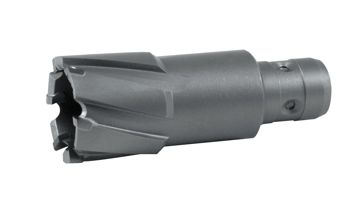 Ruko Tungsten Carbide Core Drill Bit with Quick in-Shank, CBN Ground, Bright Finish, 20.0 mm Diameter, 83.0 mm Length, R1081120