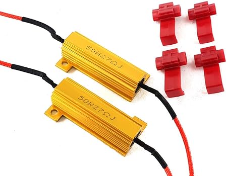 Amazon トクトヨ Tokutoyo 球切れ 防止抵抗器 Ledテール ストップランプ 50w 27w 12v用 2個 2個 ウィンカー サイドマーカー 車 バイク