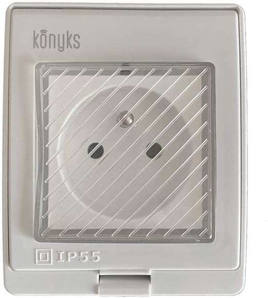 Konyks Pluviose enchufe de exterior WIFI IP55 mando vocal con Alexa y Google Home 16 A sin Hub necesario automaciones fciles con la aplicacin Konyks Konyks Pluviose enchufe de exterior WIFI IP55 mando vocal con Alexa y Google Home 16 A sin Hub necesario automaciones fciles con la aplicacin Konyks