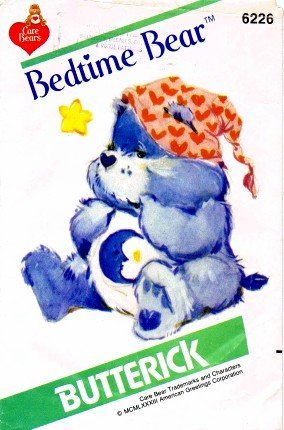 Butterick 6226 Sewing Pattern Care Bear Bedtime Bear Stuffed Toy