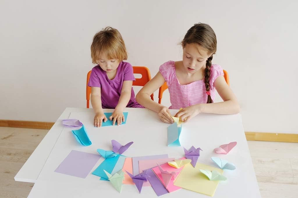 Oripup Origami Paper Double Sided - 200 Sheets in 20 Colors for Crafts - 6x6 inch Colored Square Paper for Kids, Adults and Beginners
