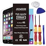 JEMESI Battery for iPhone 6s with Repair Tools Kits - Instructions and Screen Protector, 0 Cycle Battery Replacement [24-Month Warranty]
